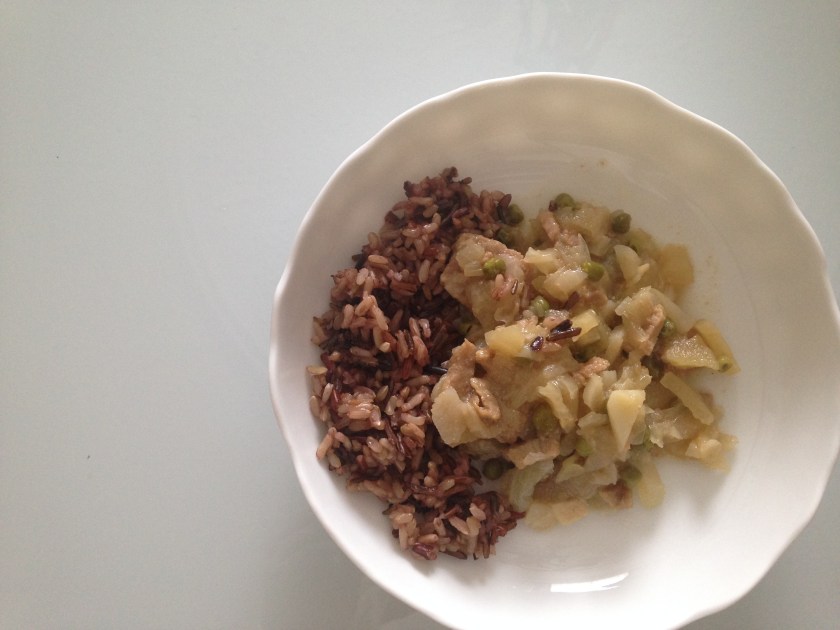 When I see this photo I realize that I am NOT a food photographer. It actually looks really nice on the plate